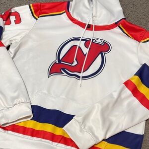 NJ Devils Retro Hoodie Jack Hughes